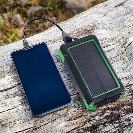 V-TAC Solar Power Bank 10000mAh 10W cu Port USB-A Negru
