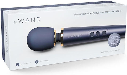 Le Wand Petite Rechargeable Vibrating Δονητής Μασάζ 15.3cm Μπλε