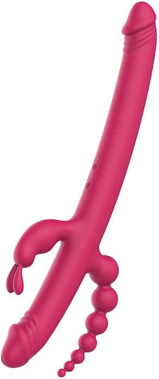 Dream Toys Pleasure Vibe Dublu Vibrator Roz