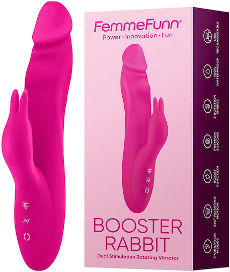 FemmeFunn Δονητής Rabbit 21.6cm Ροζ