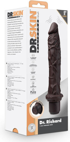 Blush Silicone Dr Realistic Vibrator 21.5cm Brown