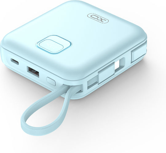XO PR235 Power Bank 10000mAh 22.5W με Θύρα USB-A και Θύρα USB-C Quick Charge 2.0 Μπλε
