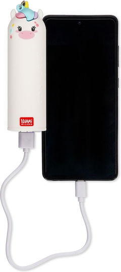 Legami Milano My Super Power 4800mAh with USB-A Port and USB-C Port Unicorn
