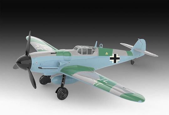 Revell Model Kit Messerschmitt Bf109 G-6 Easy-click Modeling Figure 54 Pieces in Scale 1:32 with Glue and Paints 31x28.4cm.