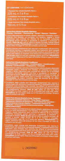 Kativa Brazilian Straightening Maintain System Σετ Κερατίνης για Ισιωτική με Σαμπουάν, Μάσκα και Conditioner 3τμχ