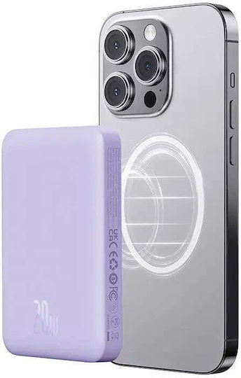 Baseus Mini Air MagSafe Power Bank 10000mAh 20W cu Port USB-C Violet