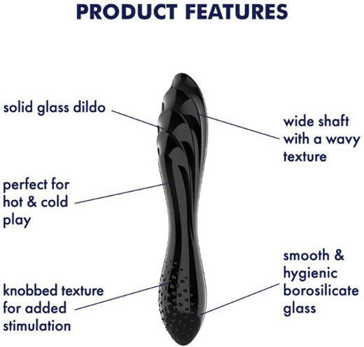 Satisfyer Dazzling Glasdildo Transparent
