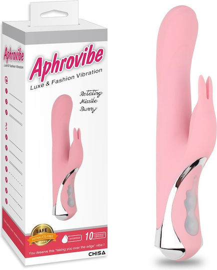 Chisa Novelties Aphrovibe Rotating Missile Bunny Δονητής Rabbit 24cm Pink