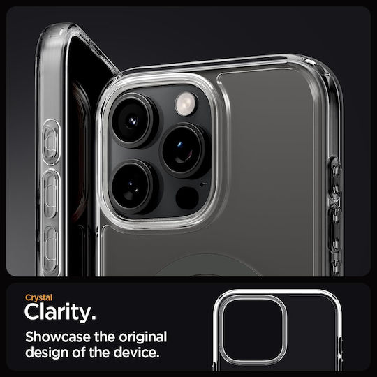 Spigen Ultra Hybrid MagFit Umschlag Rückseite Kunststoff 1.2mm Graphite (iPhone 17 Pro / iPhone 16 Pro)