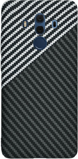 Techsuit Carbon Umschlag Rückseite Silikon Gray (Huawei Mate 10 Pro)