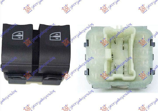 Prasco Car Window Switch for Renault Kangoo Orange