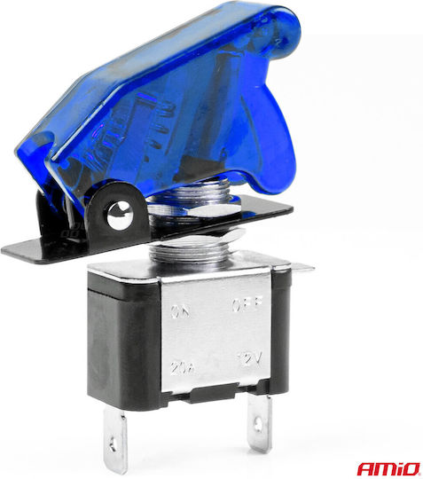 AMiO Διακόπτης On/Off Αυτοκινήτου 12V Universal Chevrolet Volt Μπλε