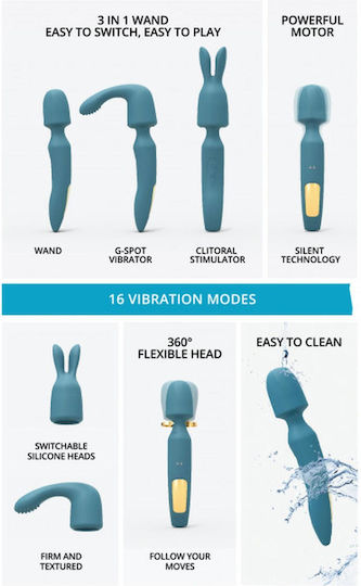 Love to Love Vibrator Massage 20.5cm Grün