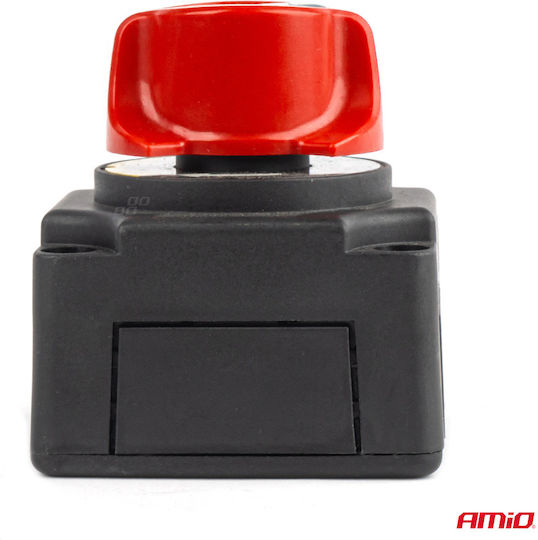 AMiO Batterieschalter Auto 12V Universal Schwarz