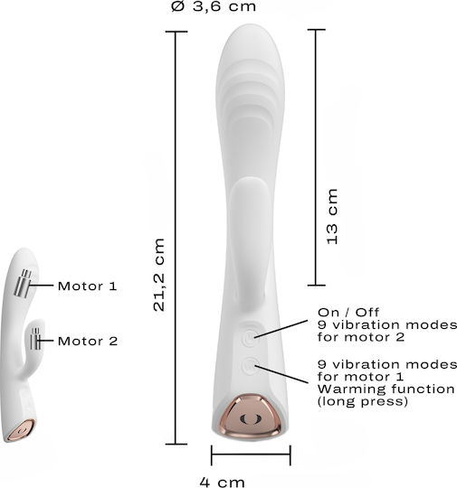 Dorcel Δονητής Rabbit Λευκός