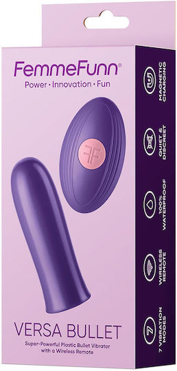 FemmeFunn Vibrator Bullet cu Telecomandă 20cm Violet