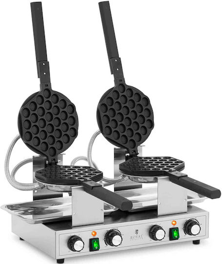 Double Bubble Waffle Maker Teflon 2 X 1400 W