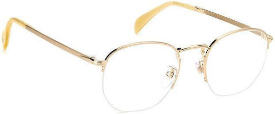 David Beckham Metal Eyeglass Frame Gold DB 1087 IDA