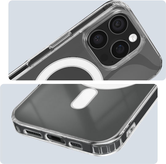 4smarts Hülle Magsafe iPhone 16 Pro Max Stoßfest Panzerglas 9H Transparent