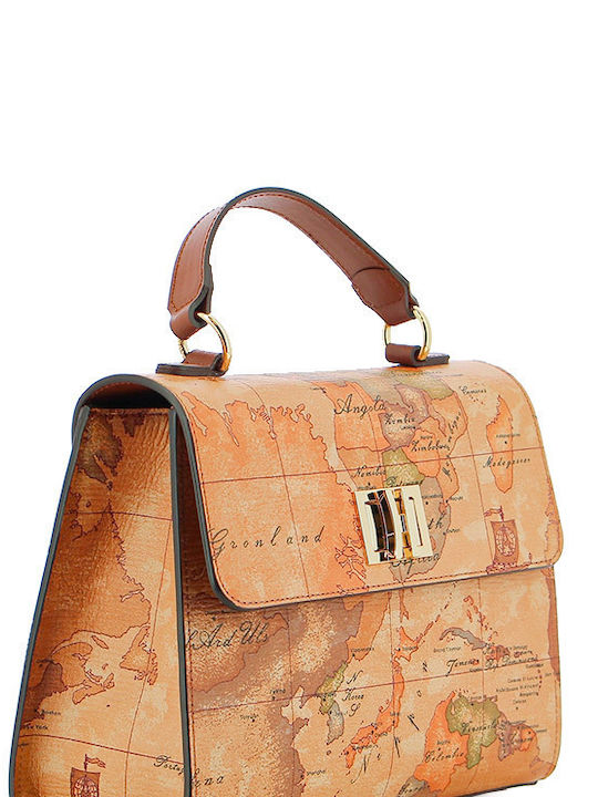 Leather Women's Handbag Shoulder Tabac