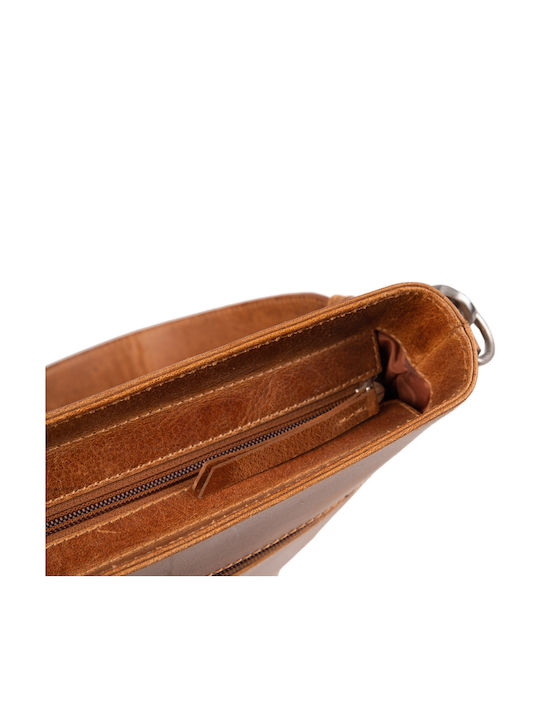 Leder Damentasche Umhängetasche Tabac Braun