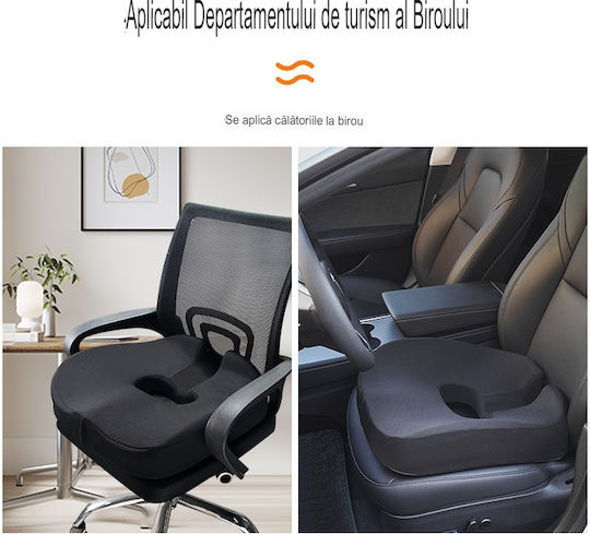 Pernă Ortopedică din Spumă cu Memorie 4D Qfc-060b Arvada Ergosupport Formă V Dimensiuni 43x45x13.5x7cm Husă Detasabilă Respirabilă Design Ergonomic Îmbunătățit Husă din Flanel