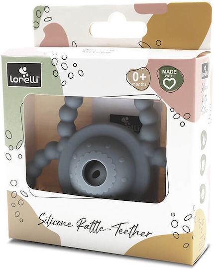 Lorelli Natural Teething Rattle made of Silicone for 0 m+