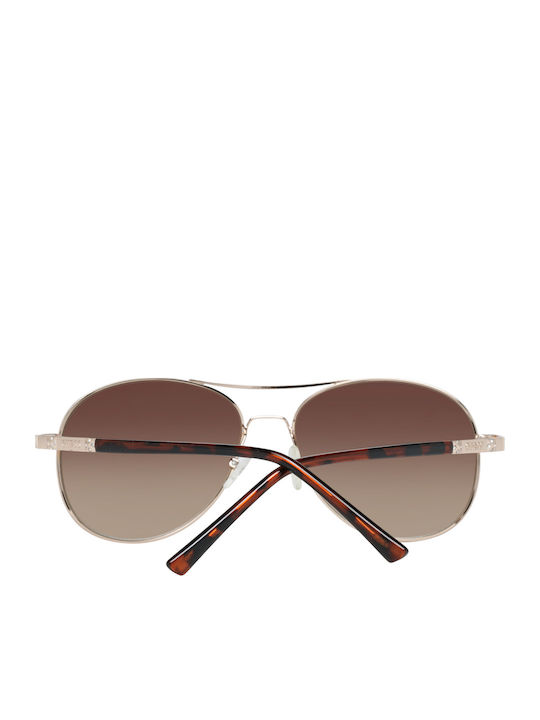 Guess Unisex Ochelari de soare cu Auriu Cadru și Maro Degradati Lentilă GF0295 33F
