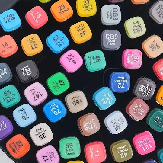 Marker Gestaltung von 1mm Set 80 Farben