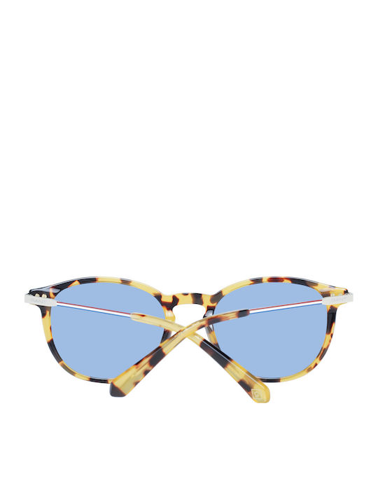 Gant Men's Sunglasses with Brown Tartaruga Frame and Blue Lens GA7217 53V