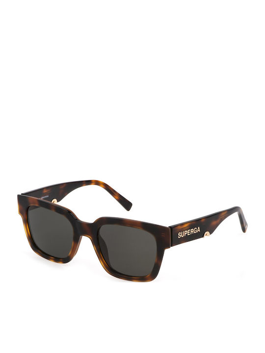 Sting Women's Sunglasses with Brown Tartaruga Plastic Frame and Black Lens SST459 02BL