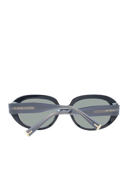 Ted Baker Women's Sunglasses with Black Plastic Frame and Gray Lens TB1689 001