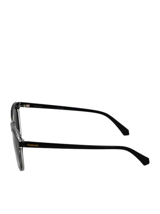 Polaroid Women’s Sunglasses With Black Horn-Rimmed Frame And Grey Lens PLD4161/S 7C5/M9