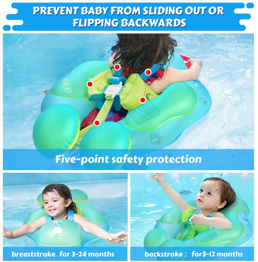 Schwimmtrainer Swimtrainer mit Sonnenschutz Blau
