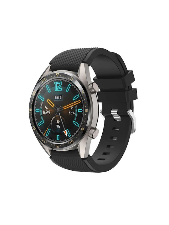 Best Accessories Silicone Strap Black Huawei Watch 5 5 Pro 46mm Watch 4 4 Pro 46mm Watch 3