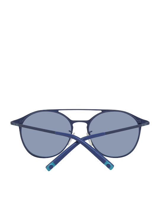 Sting Clap Clap 2 SS 4902 92EX Men's Sunglasses with Blue Metal Frame and Blue Lens