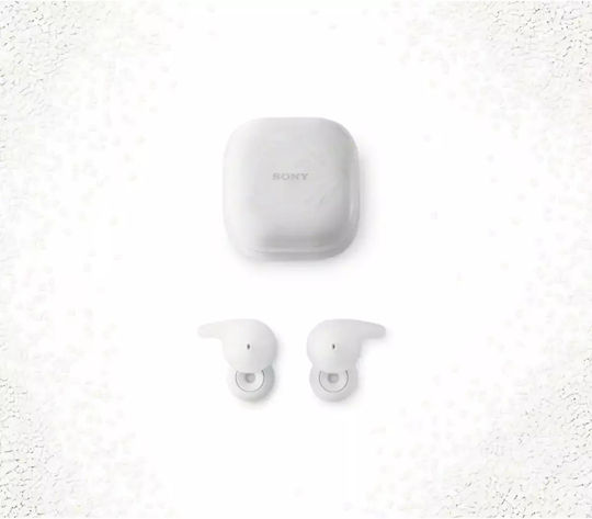 Sony LinkBuds Open Bluetooth Handsfree Ακουστικά με Αντοχή στον Ιδρώτα και Θήκη Φόρτισης Λευκά