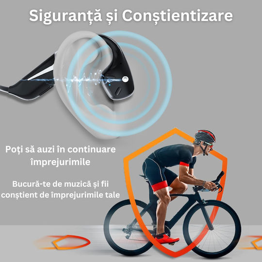 Wireless Bluetooth Audio Earbuds Sport Visionhub Bone Conduction Waterproof Rgb Light Microphone Ultra Lightweight 34g 500mah Battery 15 Hours Suitable Sports
