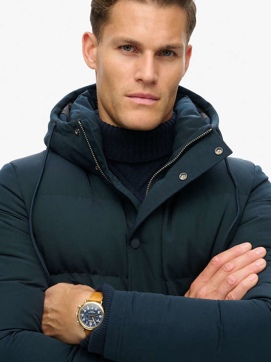 'everest Short Winter Jacket Puffer Blue