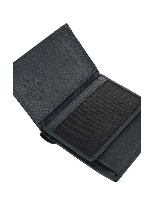 Leather Men's Wallet Classic Blue