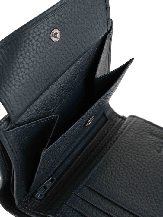 Leather Men's Wallet Classic Blue