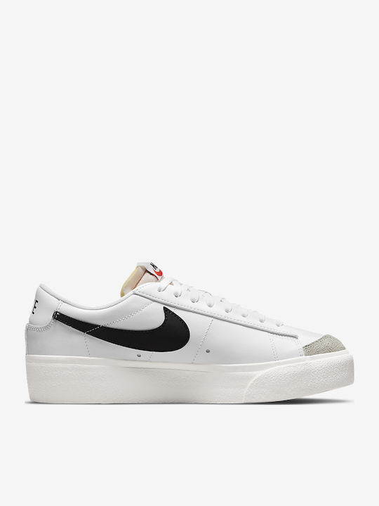 Blazer Low Дамски Флатформи Маратонки White Black / Sail / Team Orange