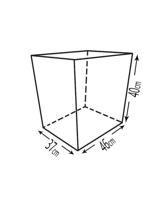 GTMED Μεταλλικό Κουτί Αποθήκευσης Ξύλων 46x40x37cm Καφέ