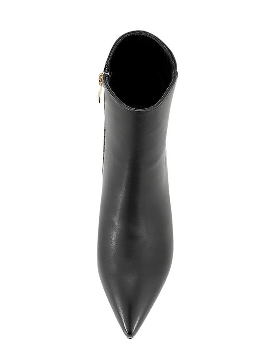 Tebes Кожени Дамски Ботуши Черни