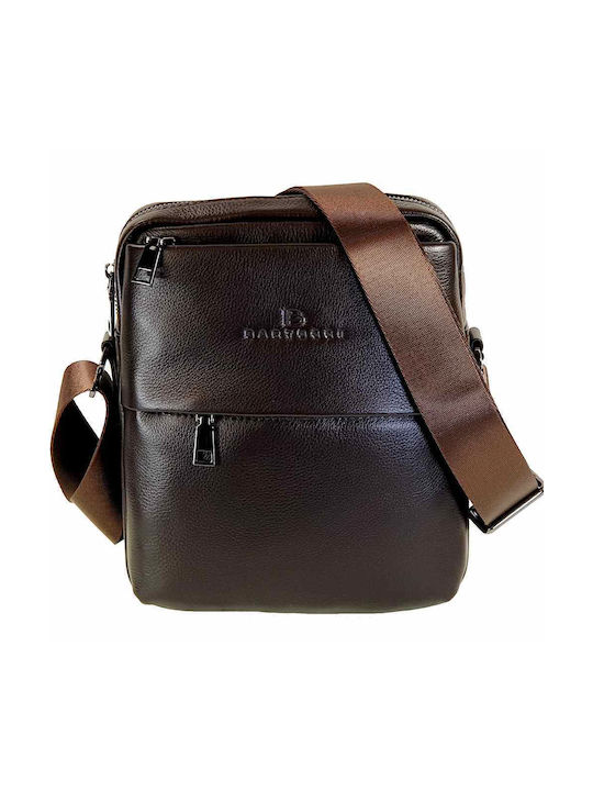 Bartuggi Leather Men's Bag Shoulder / Crossbody Brown