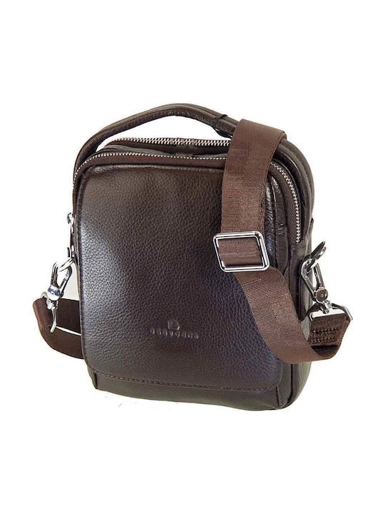 Leather Men's Bag Shoulder / Crossbody Brown