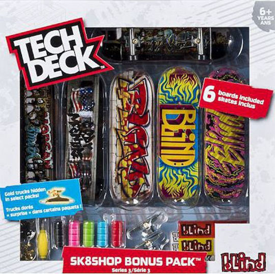 Spin Master Sk8 Shop Bonus Pack TechDeck για 6+ Ετών (Διάφορα Σχέδια)