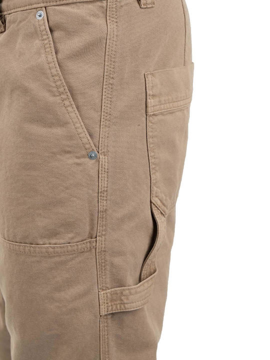 Gioro242d Παντελόνι σε Tapered Γραμμή Μπεζ