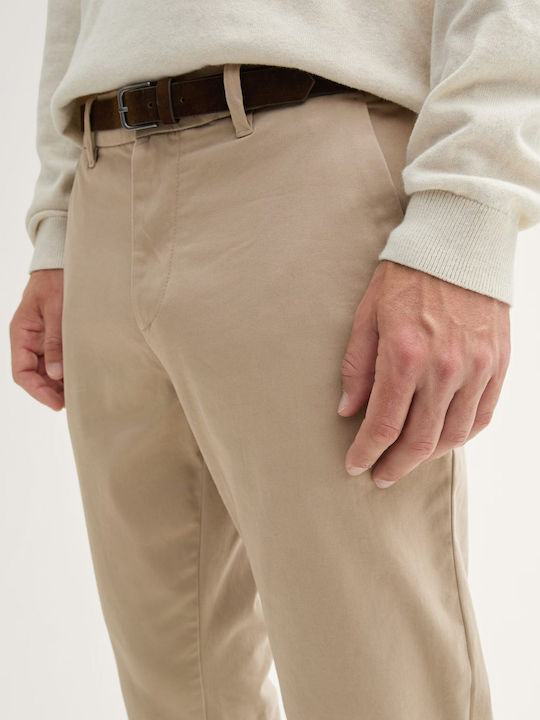 Travis Παντελόνι Chino Ελαστικό σε Slim Εφαρμογή Μπεζ