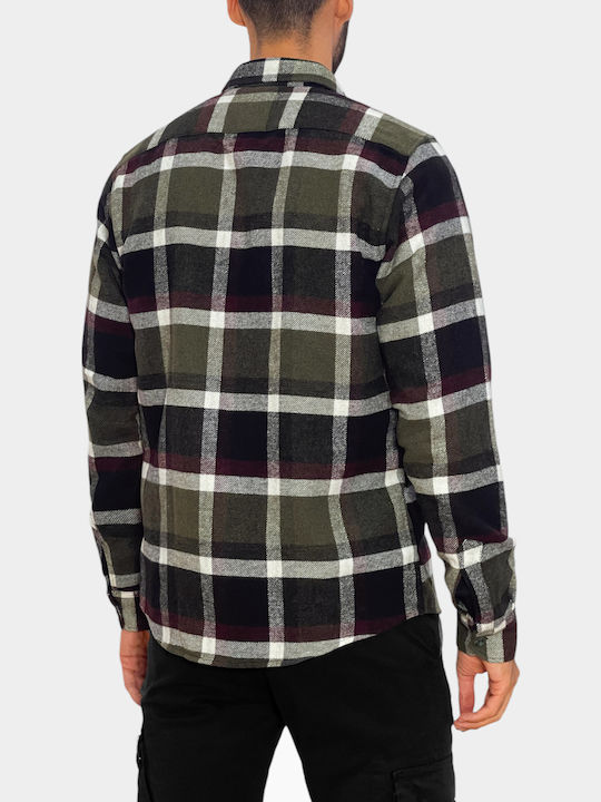 Дълъг Ръкав Overshirt Каки